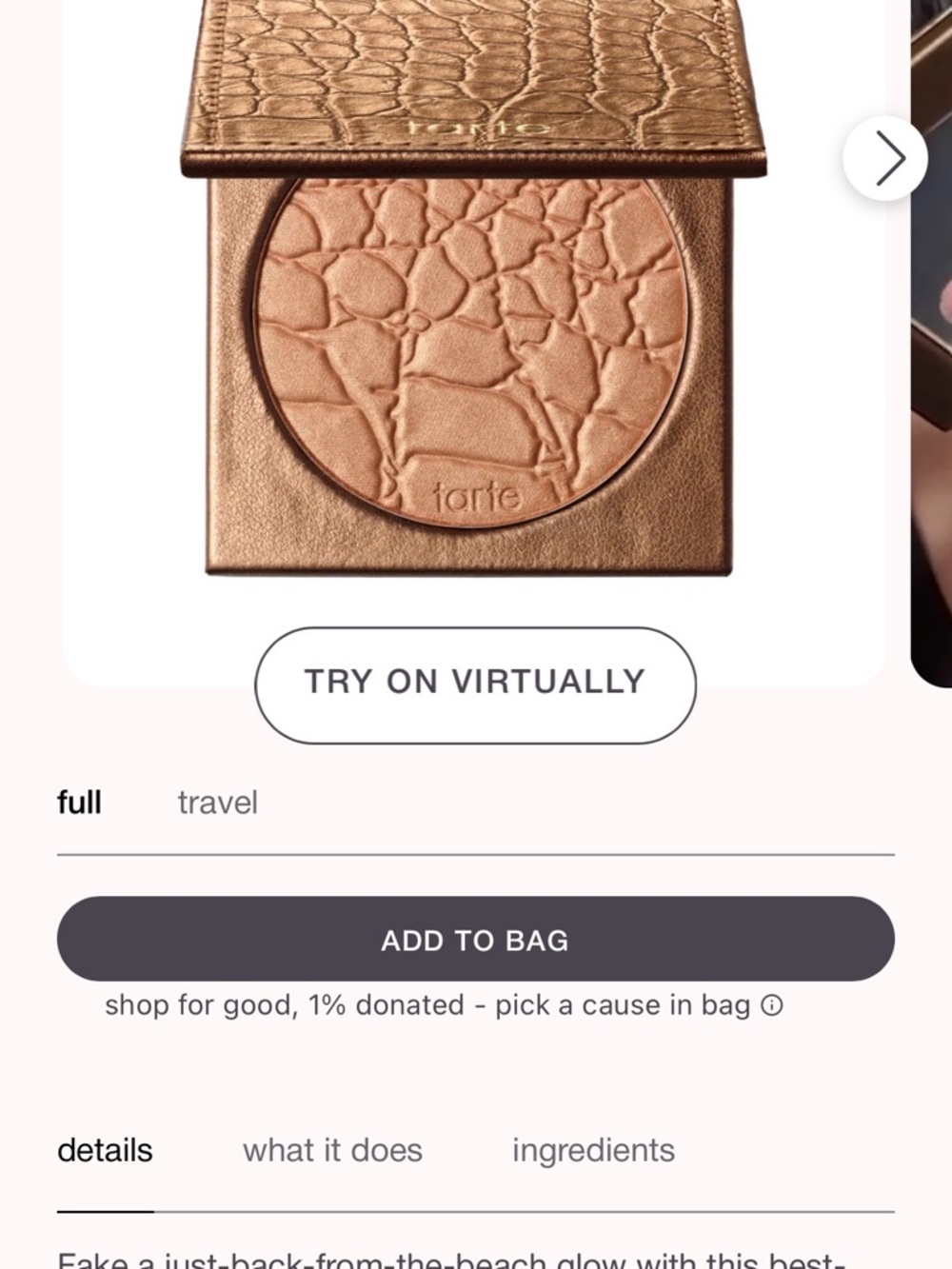 tarte Amazonian Clay Waterproof Bronzer-park ave princess
